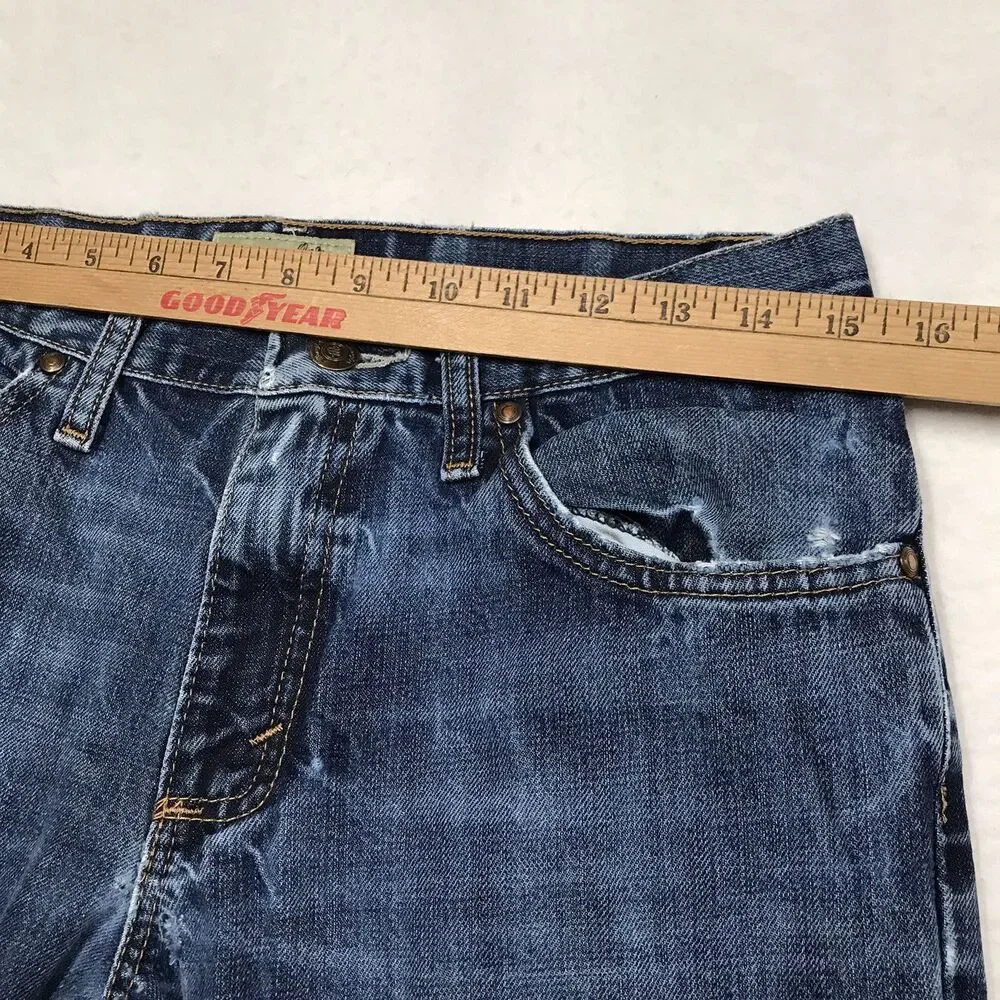 WRANGLER 20X Style 02 Jeans Men 30x31 Slim Fit Distressed Whiskered Western